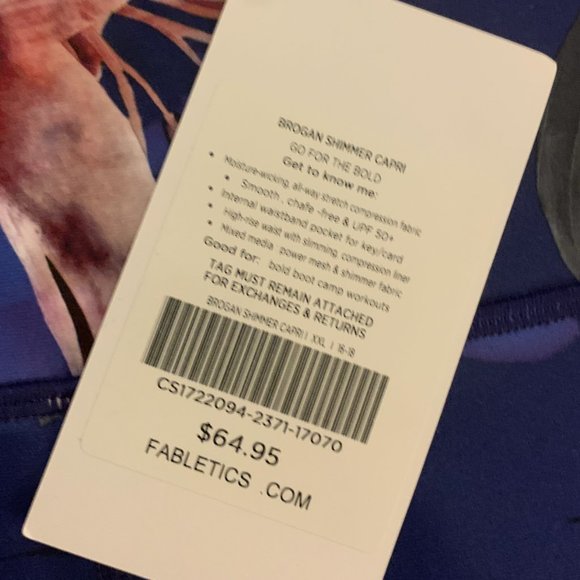 Fabletics XXL Capri Leggings - tags on - Picture 2 of 4